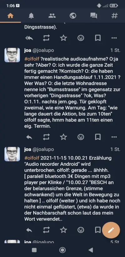 Erzählung und Meinung